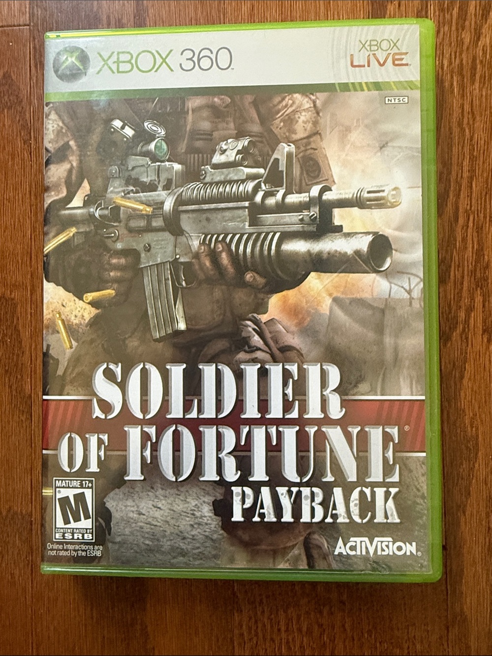 Soldier of Fortune Payback Xbox 360 2007 Activision Shooter Video Game